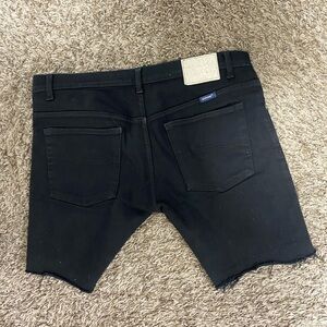 Trendy Black cutoff Denim Shorts